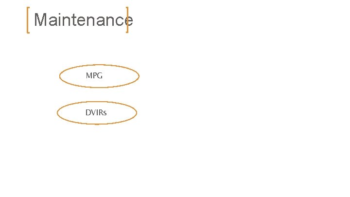 Maintenance MPG DVIRs 