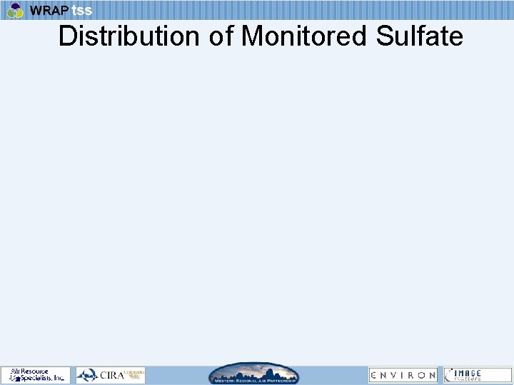 Distribution of Monitored Sulfate 