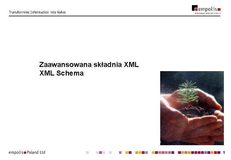 Zaawansowana składnia XML Schema 1 