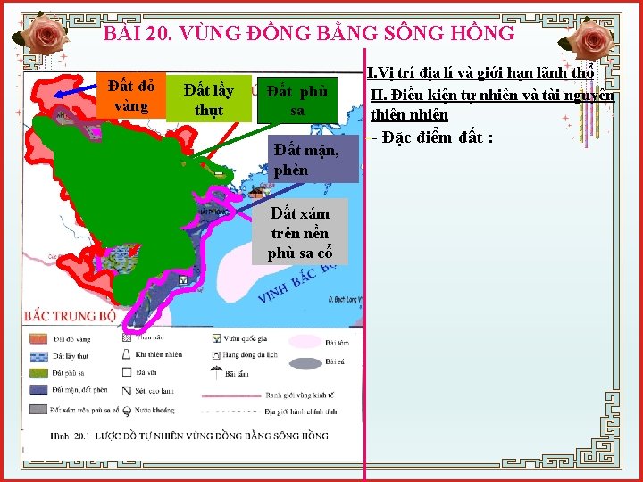 BÀI 20. VÙNG ĐỒNG BẰNG SÔNG HỒNG Đất đỏ vàng Đất lầy thụt Đất