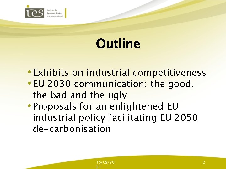 The EU 2030 Climate and energy framework as