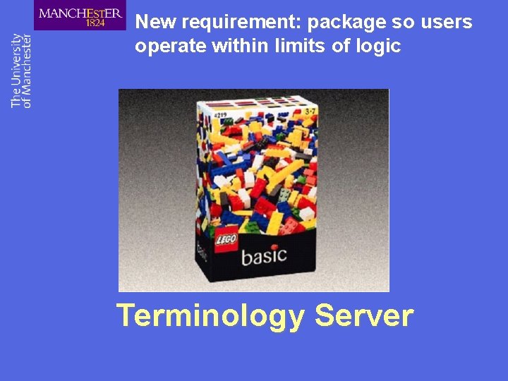 New requirement: package so users operate within limits of logic Terminology Server 