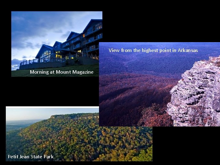 View from the highest point in Arkansas Morning at Mount Magazine Petit Jean State