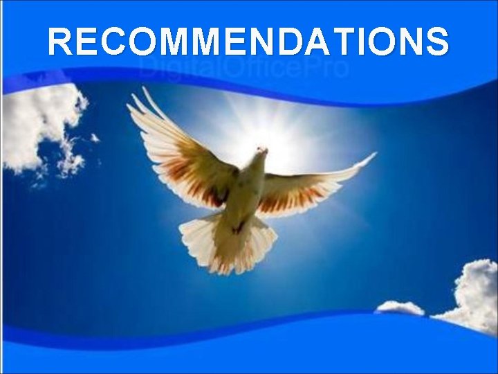 RECOMMENDATIONS 
