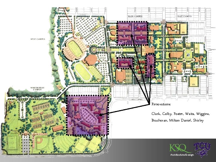 Renovations: Clark, Colby, Foster, Waits, Wiggins, Brachman, Milton Daniel, Shirley Architecture/Design 