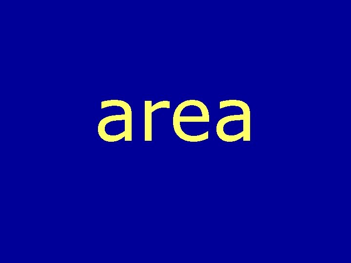 area 