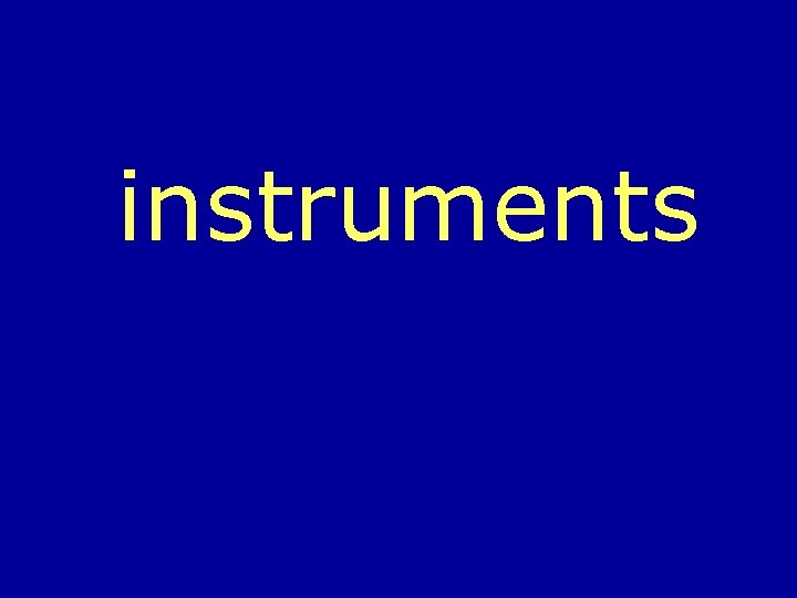 instruments 