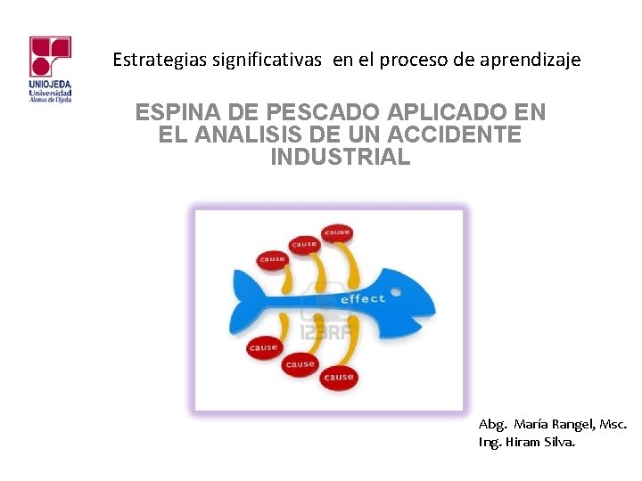 Estrategias significativas en el proceso de aprendizaje ESPINA DE PESCADO APLICADO EN EL ANALISIS