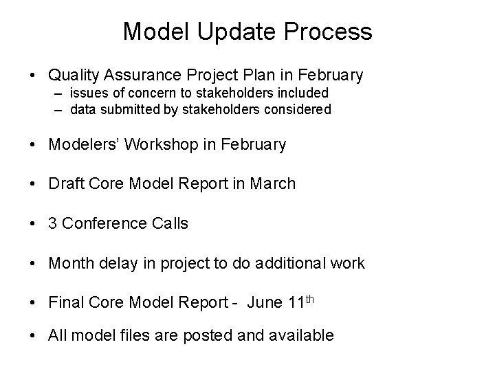 Revised Core Model Ben Cope representing the agency