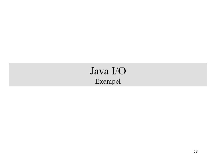 Java I/O Exempel 68 