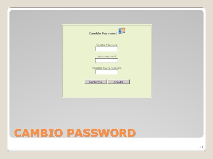 CAMBIO PASSWORD 11 