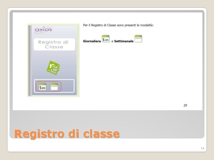 Registro di classe 14 