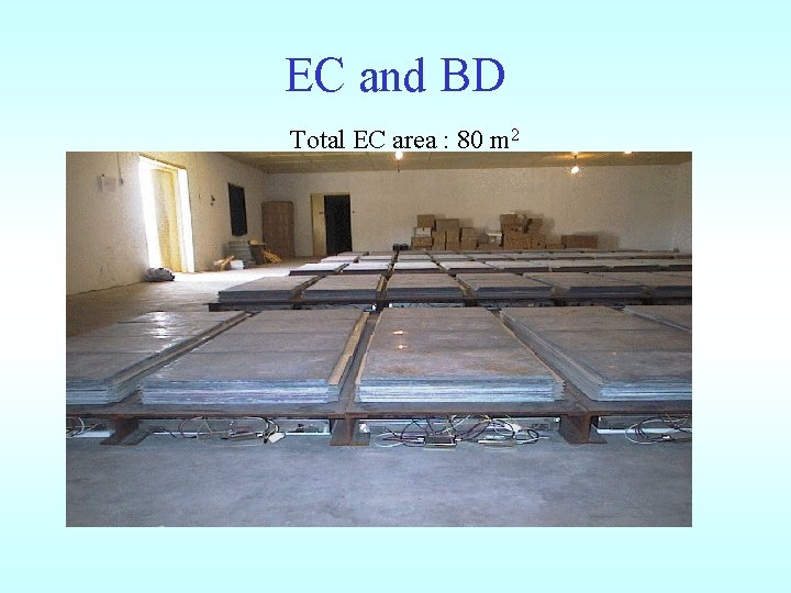 EC and BD Total EC area : 80 m 2 