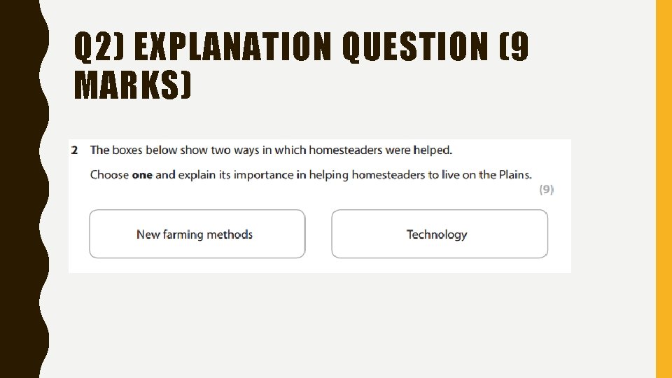 Q 2) EXPLANATION QUESTION (9 MARKS) Q 2) EXPLANATION QUESTION (9 MARKS)