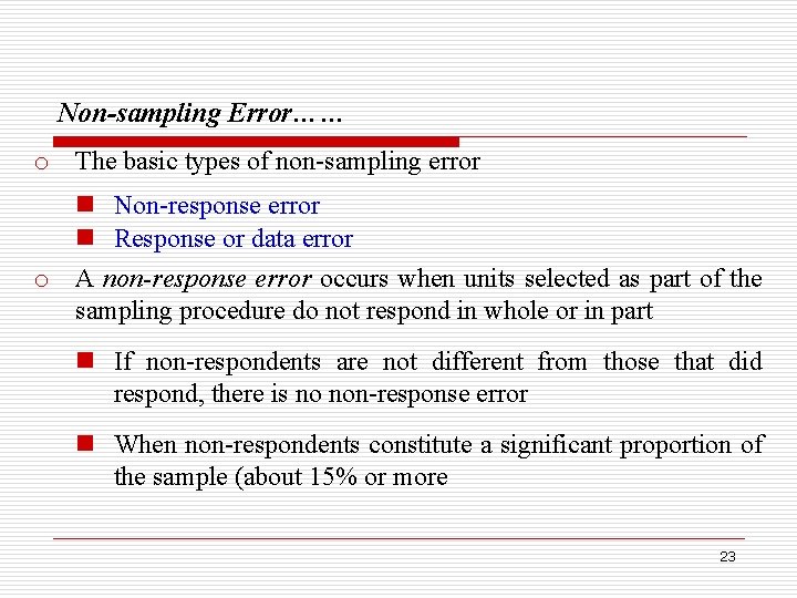 Chapter three Sampling techniques and sample size determination