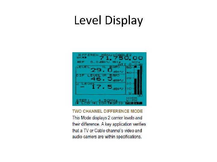 Level Display 