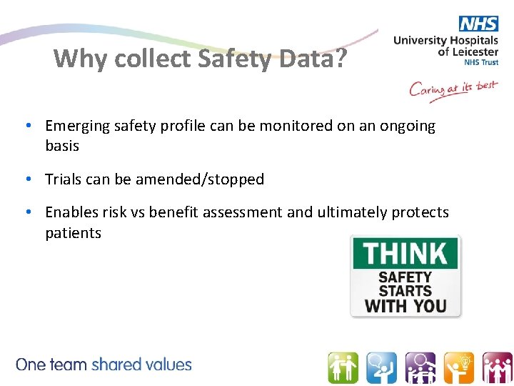 Why collect Safety Data? • Emerging safety profile can be monitored on an ongoing