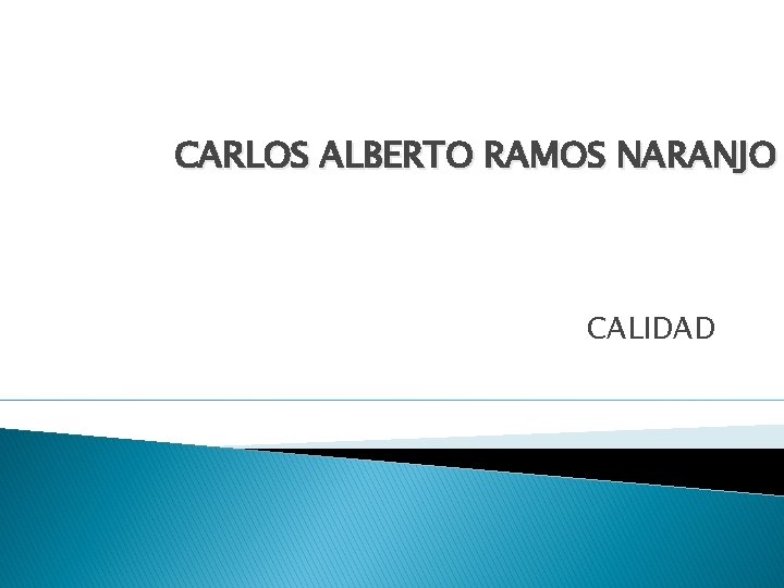 CARLOS ALBERTO RAMOS NARANJO CALIDAD 