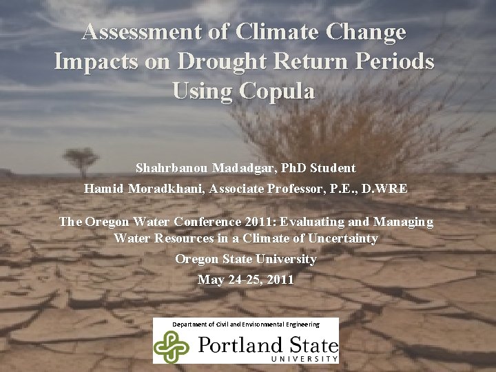 Assessment of Climate Change Impacts on Drought Return