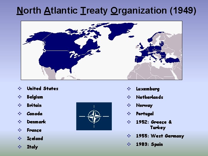 North Atlantic Treaty Organization (1949) v United States v Luxemburg v Belgium v Netherlands