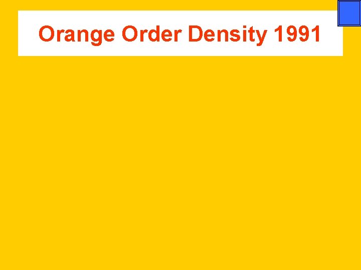Orange Order Density 1991 