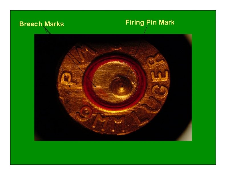 Breech Marks Firing Pin Mark 