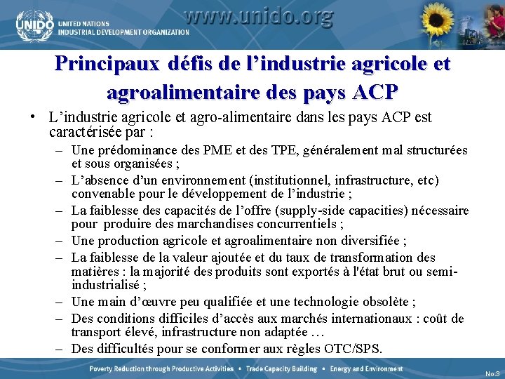 Principaux défis de l’industrie agricole et agroalimentaire des pays ACP • L’industrie agricole et