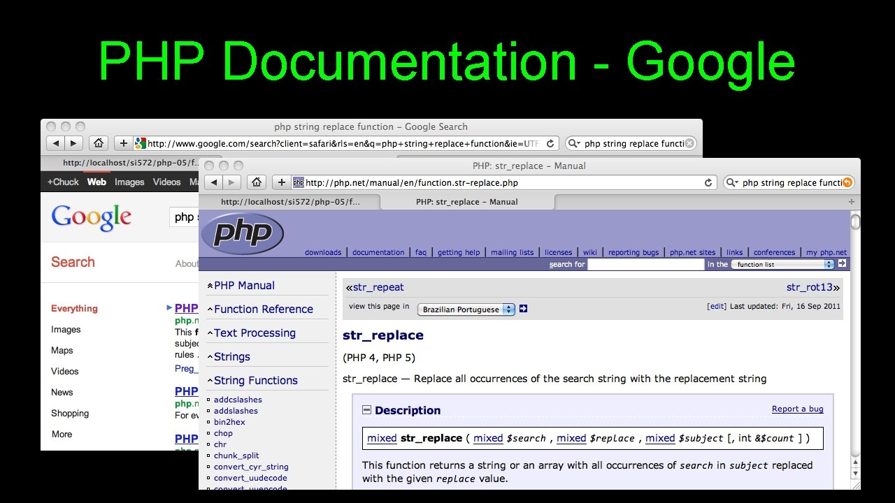 PHP Documentation - Google 