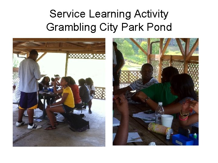 Service Learning Activity Grambling City Park Pond Service Learning Activity Grambling City Park Pond