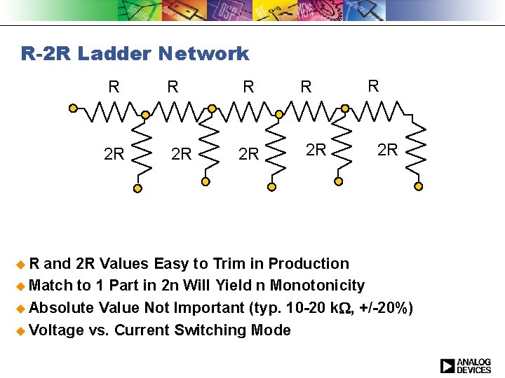R-2 R Ladder Network u. R R 2 R 2 R 2 R and