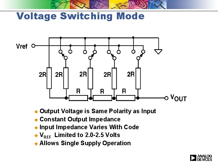 Voltage Switching Mode u Output Voltage is Same Polarity as Input u Constant Output