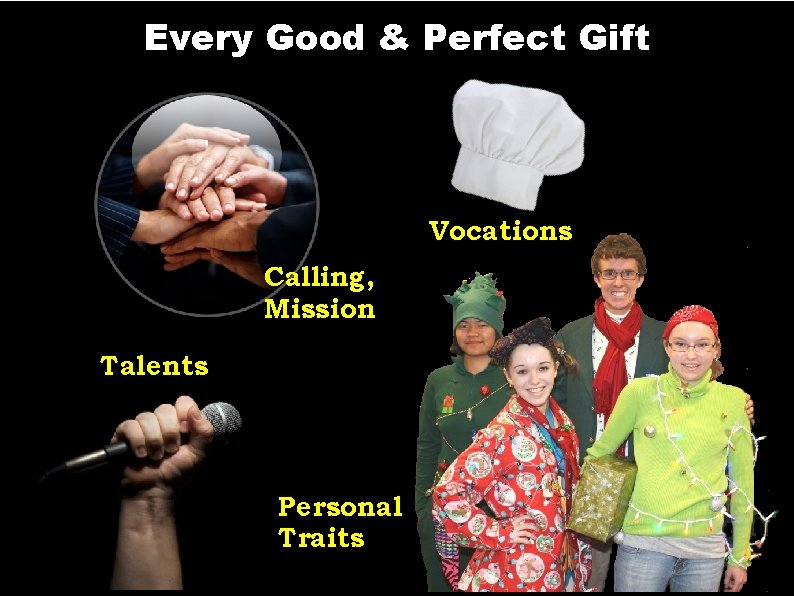 Every Good & Perfect Gift Vocations Calling, Mission Talents Personal Traits 