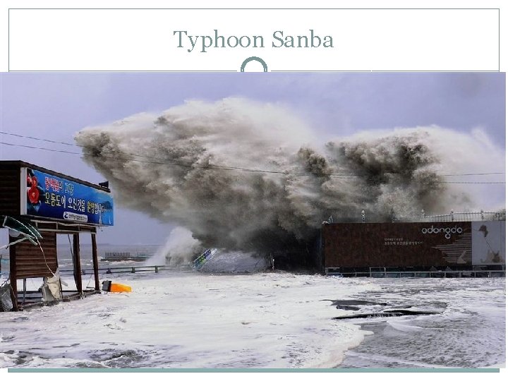 Typhoon Sanba 