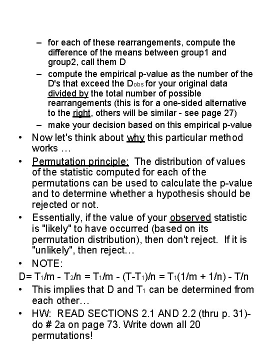 Two Sample Problem Formula The TwoSample Problem Look at the example data