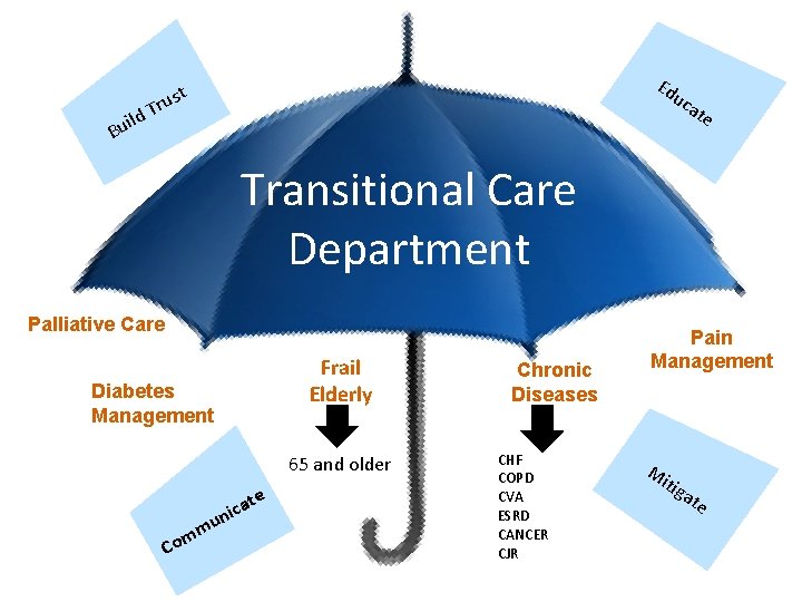 uild B Ed st u r T uc ate Transitional Care Department Palliative Care