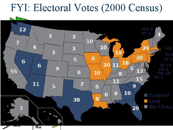 FYI: Electoral Votes (2000 Census) 