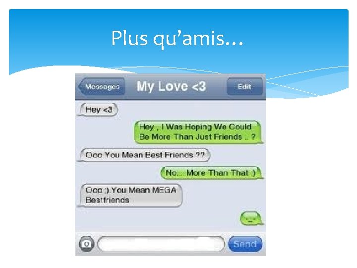 Plus qu’amis… 