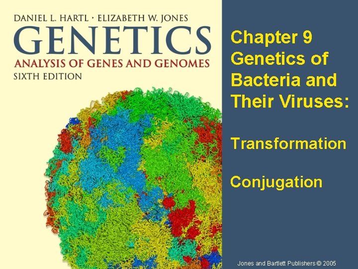 Chapter 9 Genetics of Bacteria and Their Viruses: Transformation Conjugation Jones and Bartlett Publishers