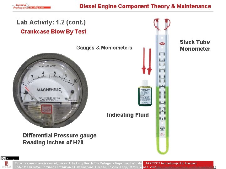 Diesel Engine Component Theory & Maintenance Lab Activity: 1. 2 (cont. ) Crankcase Blow