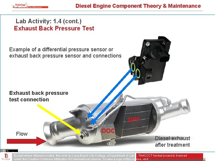 Diesel Engine Component Theory & Maintenance Lab Activity: 1. 4 (cont. ) Exhaust Back