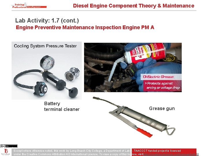 Diesel Engine Component Theory & Maintenance Lab Activity: 1. 7 (cont. ) Engine Preventive