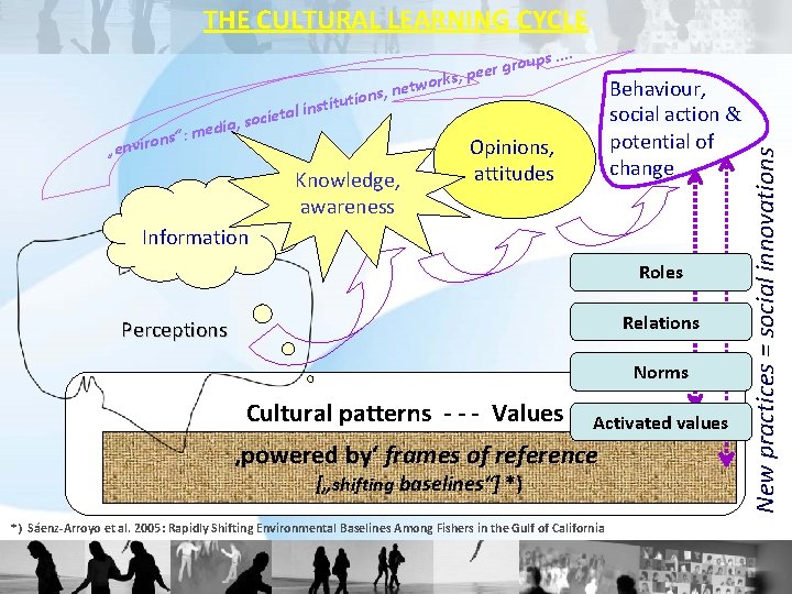 THE CULTURAL LEARNING CYCLE al inst twork s, ne itution Knowledge, awareness ps. .