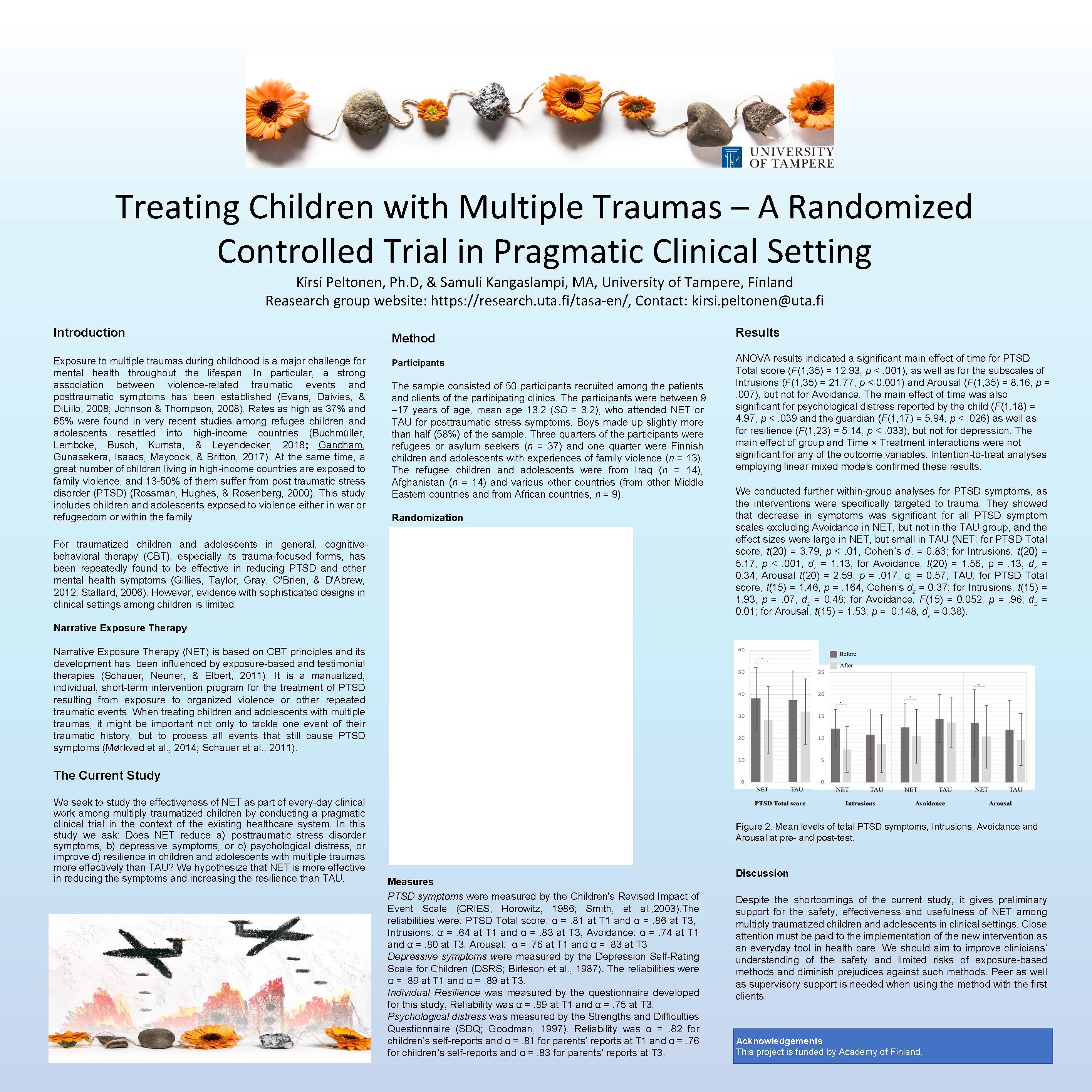 Treating Children with Multiple Traumas – A Randomized Controlled Trial in Pragmatic Clinical Setting
