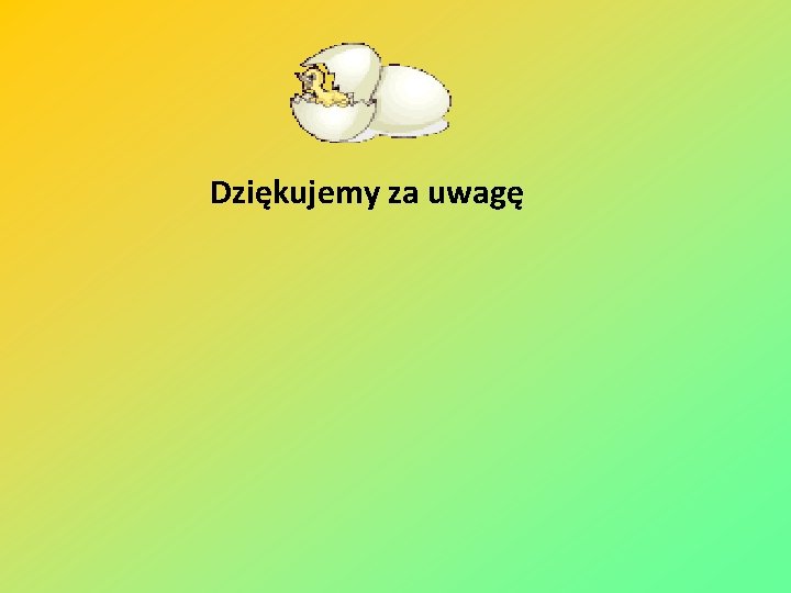 Dziękujemy za uwagę 