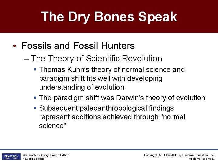 The Dry Bones Speak • Fossils and Fossil Hunters – Theory of Scientific Revolution