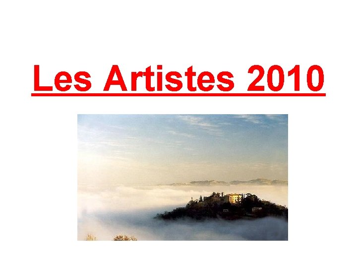 Les Artistes 2010 