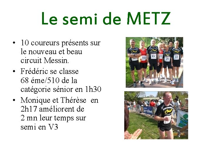 Le semi de METZ • 10 coureurs présents sur le nouveau et beau circuit