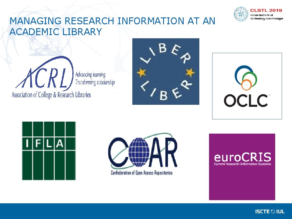 MANAGING RESEARCH INFORMATION AT AN ACADEMIC LIBRARY 