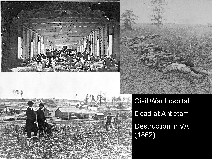 Civil War hospital Dead at Antietam Destruction in VA (1862) 