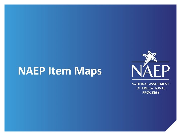 NAEP Item Maps 